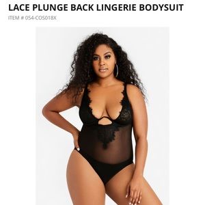 Lace lingerie bodysuit